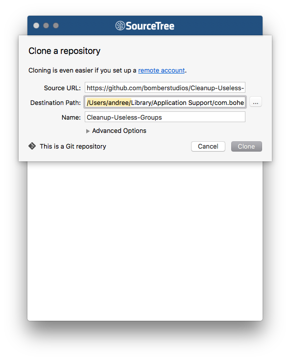 Path has been changed to the right plugin directory in Sketch