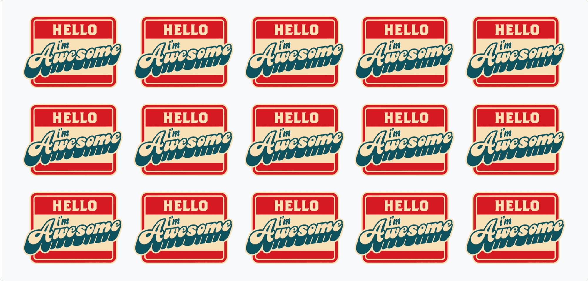 'I am awesome.' Nicht überraschend, dass das jeder sagt, oder?'